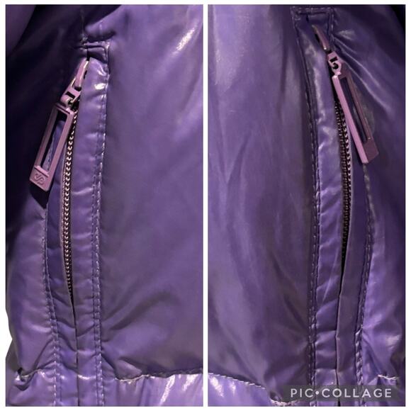 Vintage Purple Moncler Grenoble Puffer Down Jacket Size 2 Detachable Sleeves - Picture 10 of 12